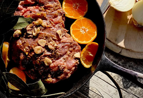 Butterflied Lamb with Mandarin