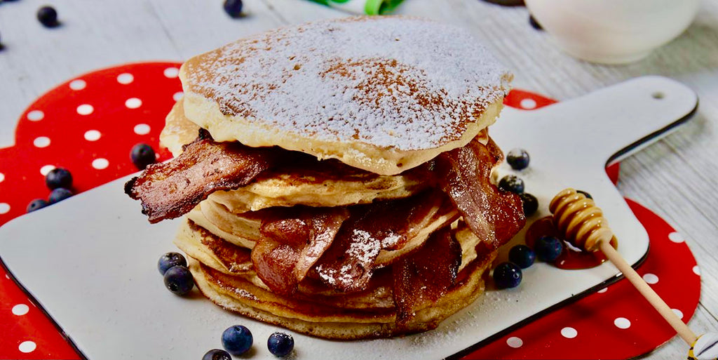 Award winning bacon in Pancakes for Mothers day treat. 