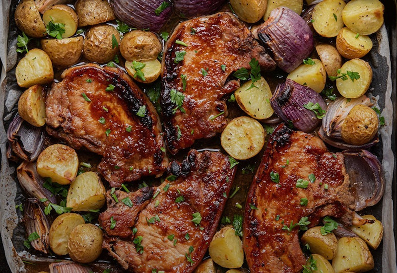 Balsamic Glazed Pork Chops