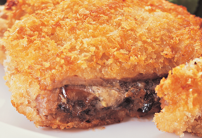 Cheese and Mushroom Schnitzels