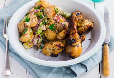 Lemon and Sage Baked Chicken Drumsticks