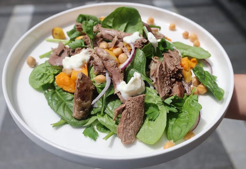 Harissa Lamb Shoulder with Roast Pumpkin Salad