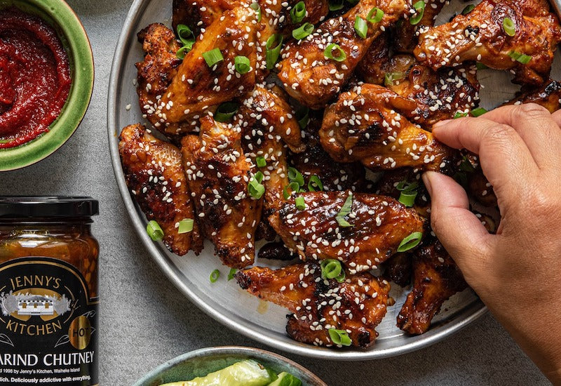 Korean Sticky BBQ Wings with Tamarind