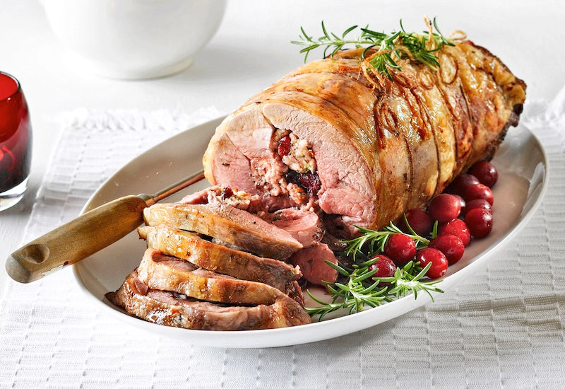 Lamb with Orange & Cranberry Stuffing