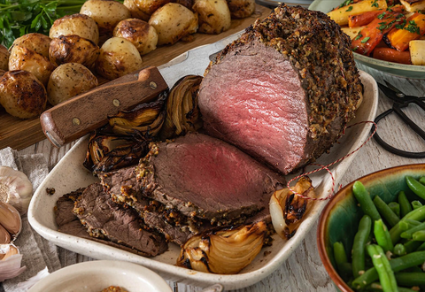 Mustard & Garlic Crust Roast Beef
