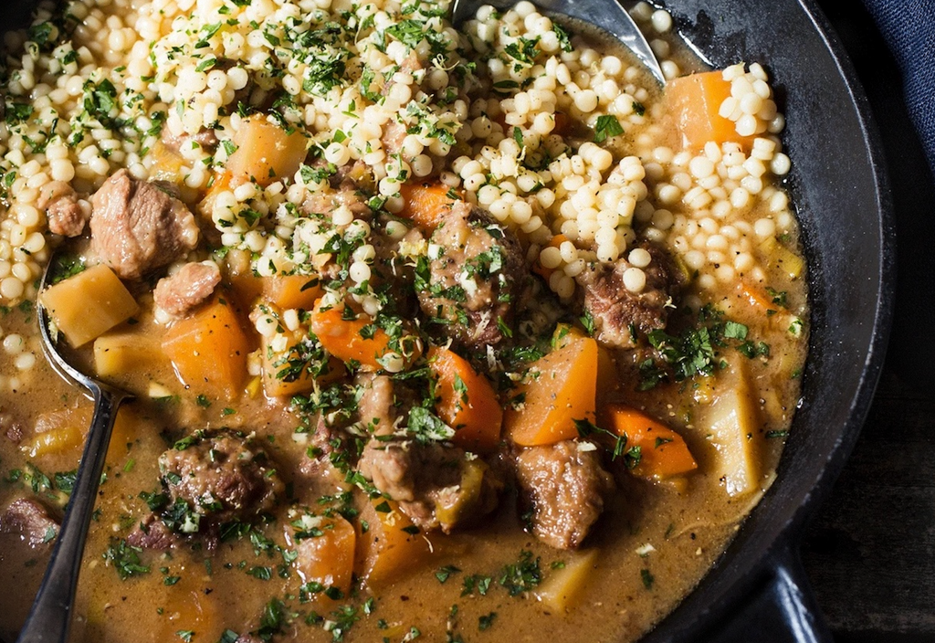 One-pot Lamb with winter vegetables