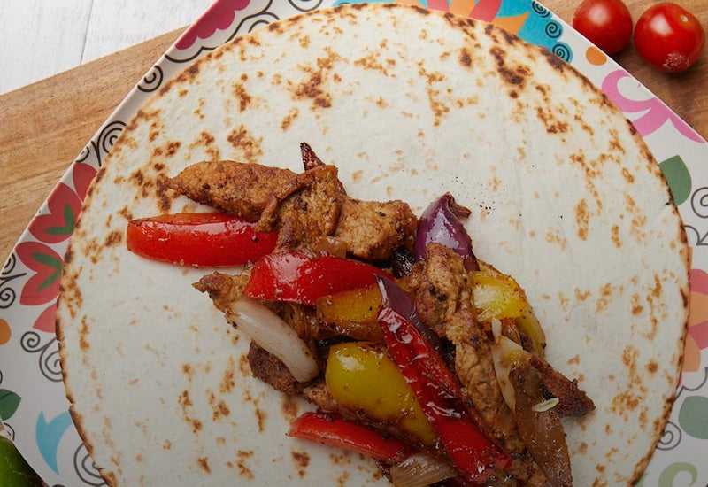 Pork Schnitzel Fajitas