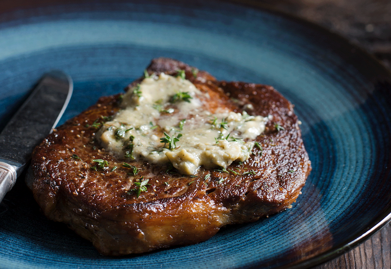 Scotch Fillet with Blue Butter