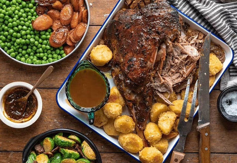 Slow-roasted Lamb Leg with Tamarind Glaze