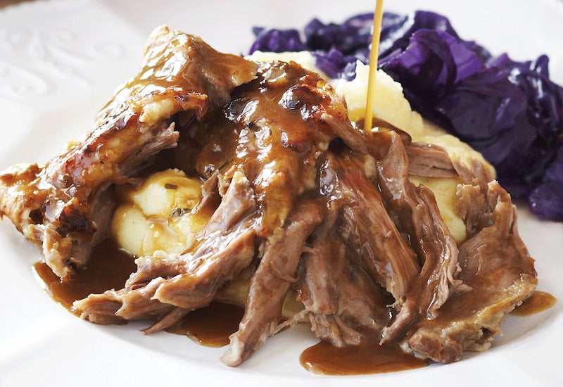 SLOW COOKED PULLED LAMB