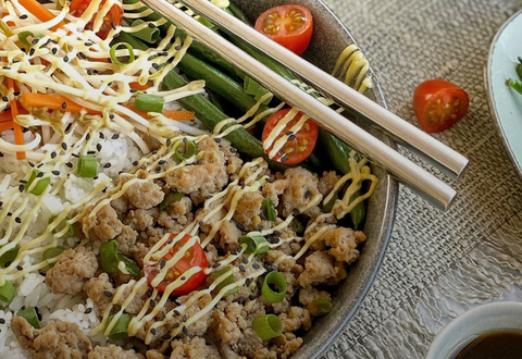 Soy & Hoisin Pork Rice Bowl