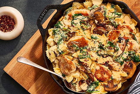 Creamy Chicken & Mushroom Pasta